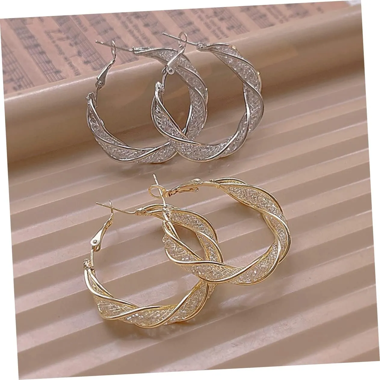 1 Pair Circle Hollow Earrings Costume Jewelry for Women Womens Earrings Earings for Women Earrings for