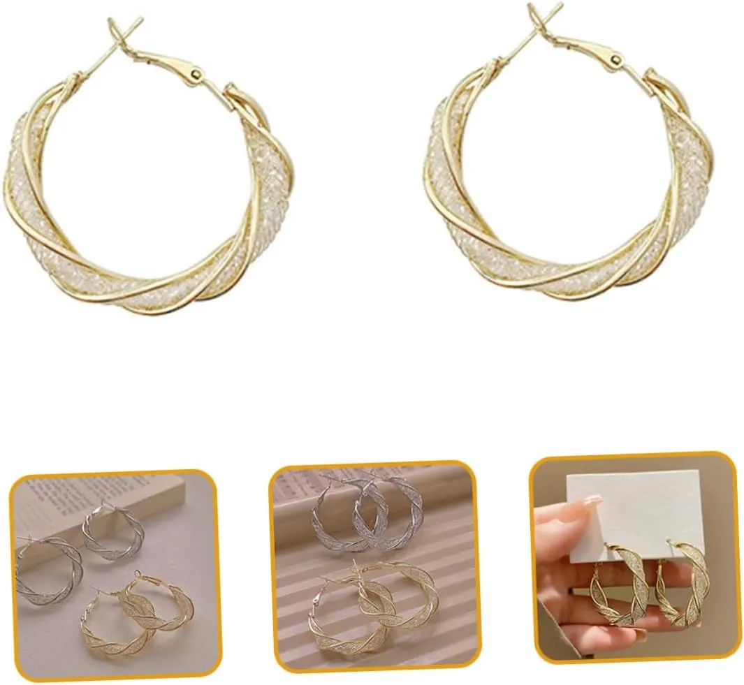 1 Pair Circle Hollow Earrings Costume Jewelry for Women Womens Earrings Earings for Women Earrings for