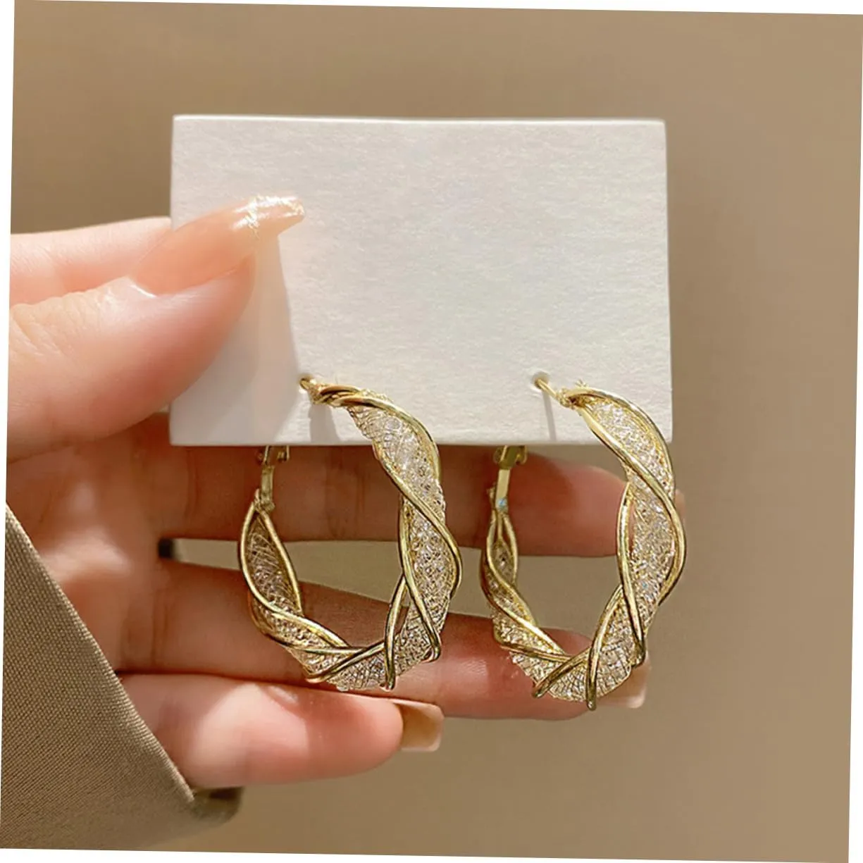 1 Pair Circle Hollow Earrings Costume Jewelry for Women Womens Earrings Earings for Women Earrings for