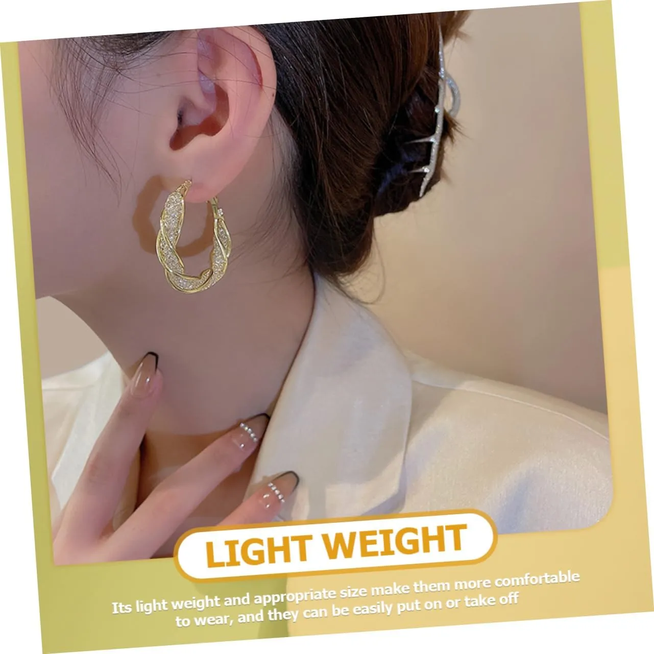 1 Pair Circle Hollow Earrings Womens Jewelry Earings for Women Earrings for Women Dangle Post Earrings