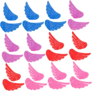 12pairs Skates Shoe Wings Decor Creative Roller Skate Angel Wings Accessories Durable Soft Material for Boys and Girls Each
