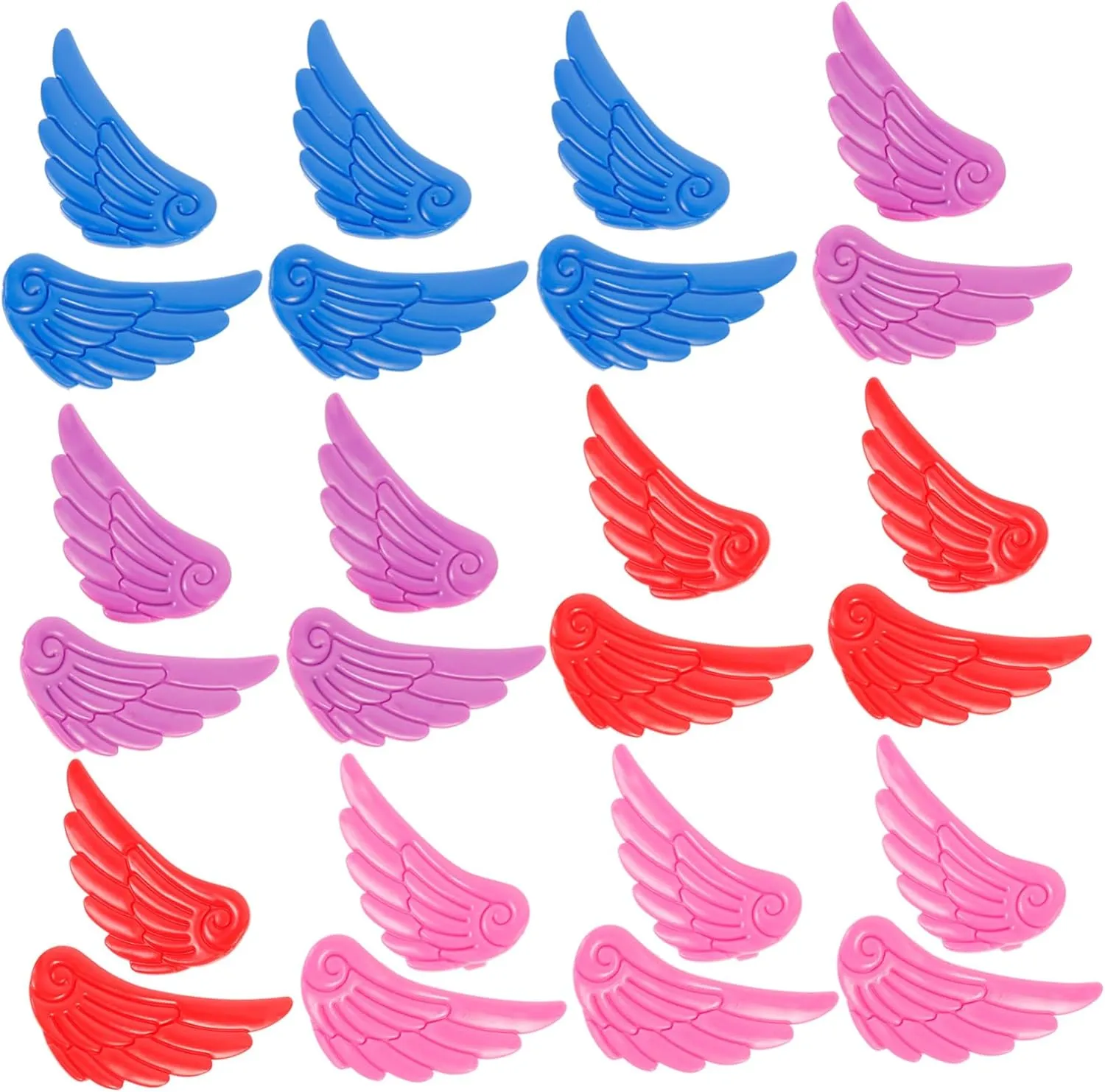 12pairs Skates Shoe Wings Decor Creative Roller Skate Angel Wings Accessories Durable Soft Material for Boys and Girls Each