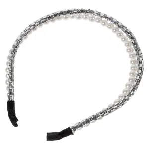 1pc Double Row Rhinestone Headband for Women Hair Jewelry Accessories for Wedding Party Fashion Hair Hoops Non Slip Comfortable Design