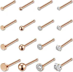 20g Nose rings Screw Nose Rings Bone Nose Rings L Shpaed Nose Rings Nose Rings Hoops Surgical Steel
