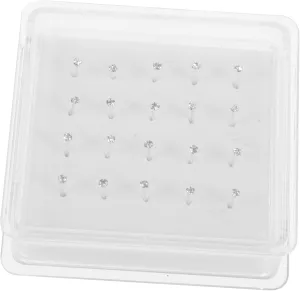 20Pcs Cartilage Nose Studs Unique Metal Nose Jewelry for Women Smooth and Shiny Appearance for Giving and Everyday Wear