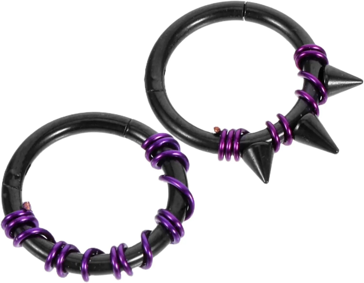 2pcs Stainless Steel Nose Hoops Jewelry for Women Closed Hoop Piercings Easy Open Design Versatile Usage As Nose Earrings Chic Minimalist Style