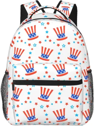 4th July Travel Laptop Backpack for Women Lightweight College Backpack Adjustable Fits 15.6 Inch Laptop Bag Waterproof for Work