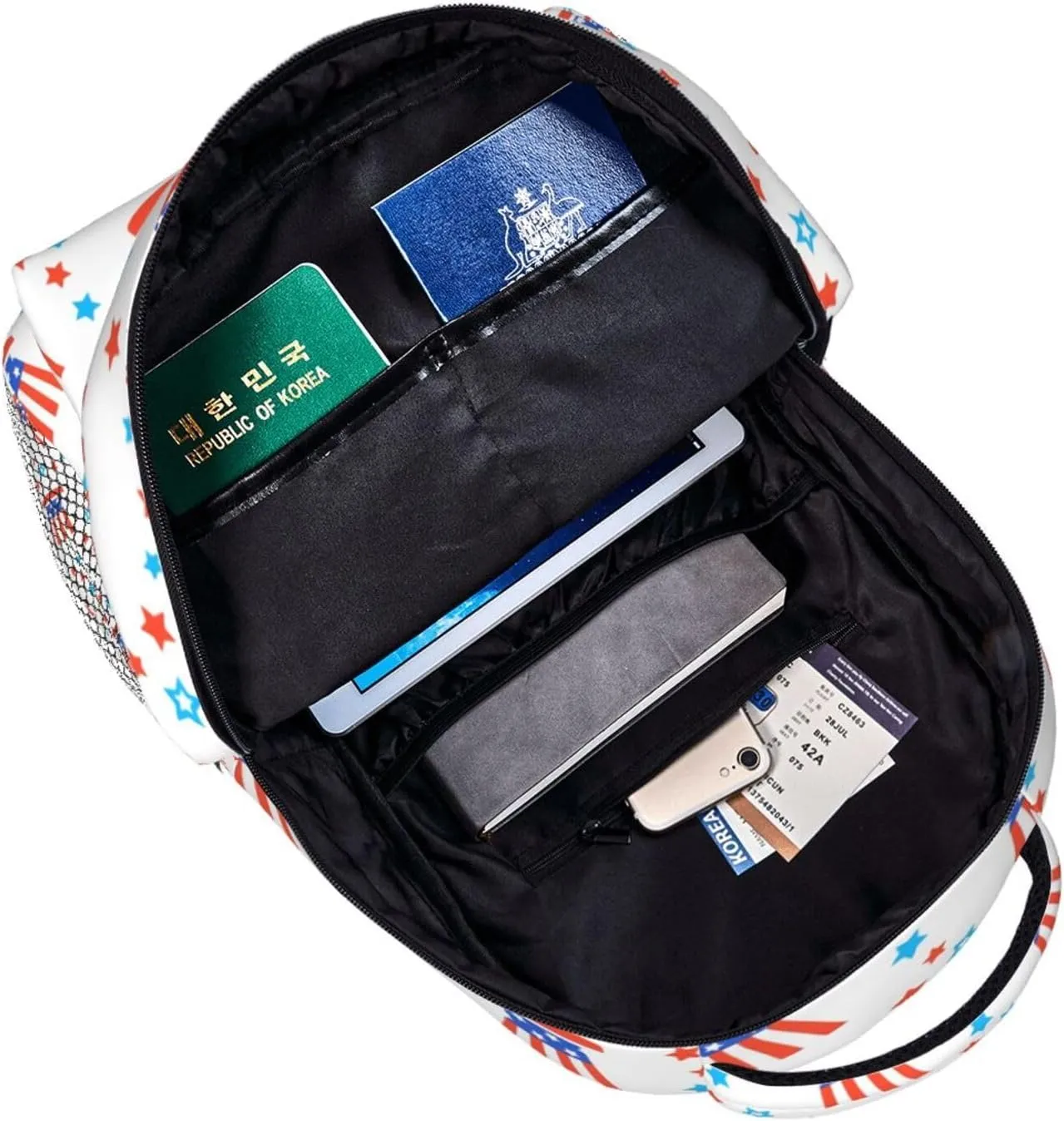 4th July Travel Laptop Backpack for Women Lightweight College Backpack Adjustable Fits 15.6 Inch Laptop Bag Waterproof for Work