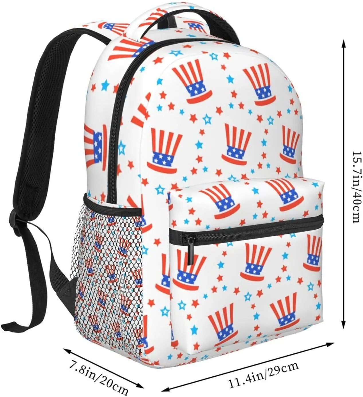 4th July Travel Laptop Backpack for Women Lightweight College Backpack Adjustable Fits 15.6 Inch Laptop Bag Waterproof for Work