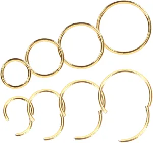 8Pcs Nose Rings Hoops for Nose Piercing Jewelry Includes for Everyday Wear Nose Piercing Rings