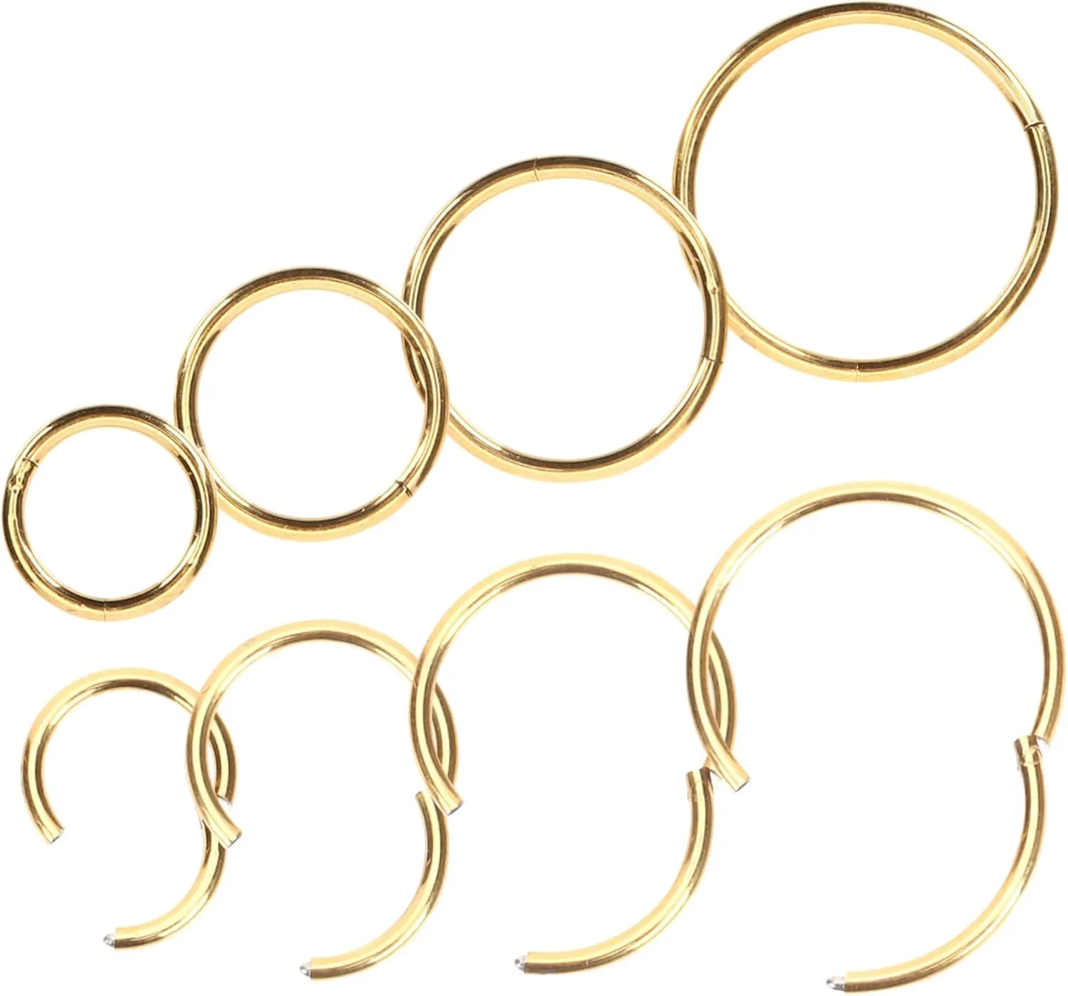 8Pcs Nose Rings Hoops for Nose Piercing Jewelry Includes for Everyday Wear Nose Piercing Rings