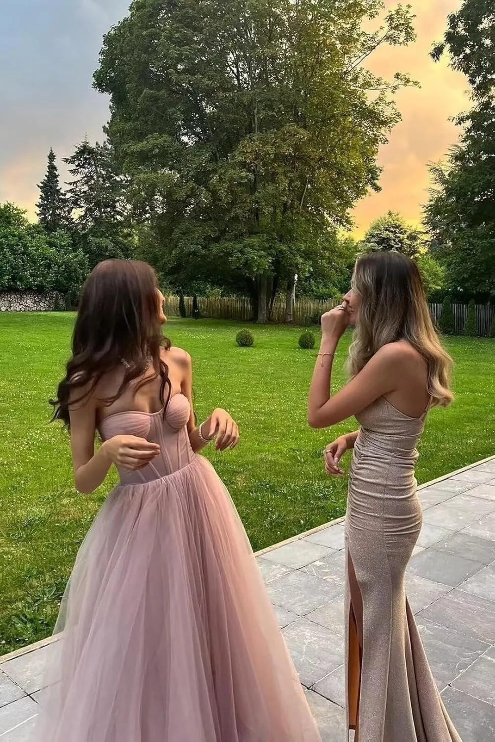 A-line Pleated Tulle Prom Dress for Women, Sleeveless, Midi, Sweetheart Neck, Plus Size