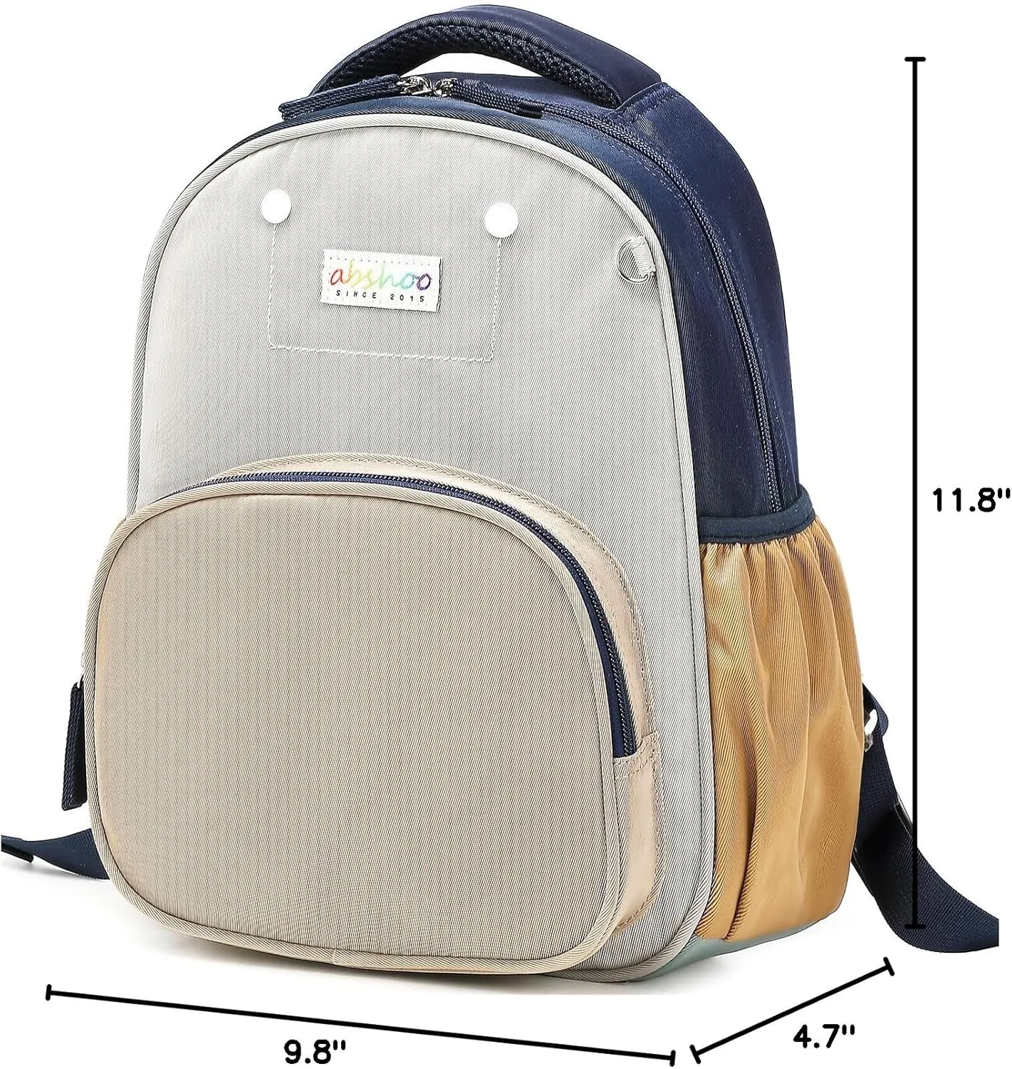 abshoo Toddler Backpacks for Boys Preschool Backpack Cute Kids Backpack for Boys (Grey and Brown)