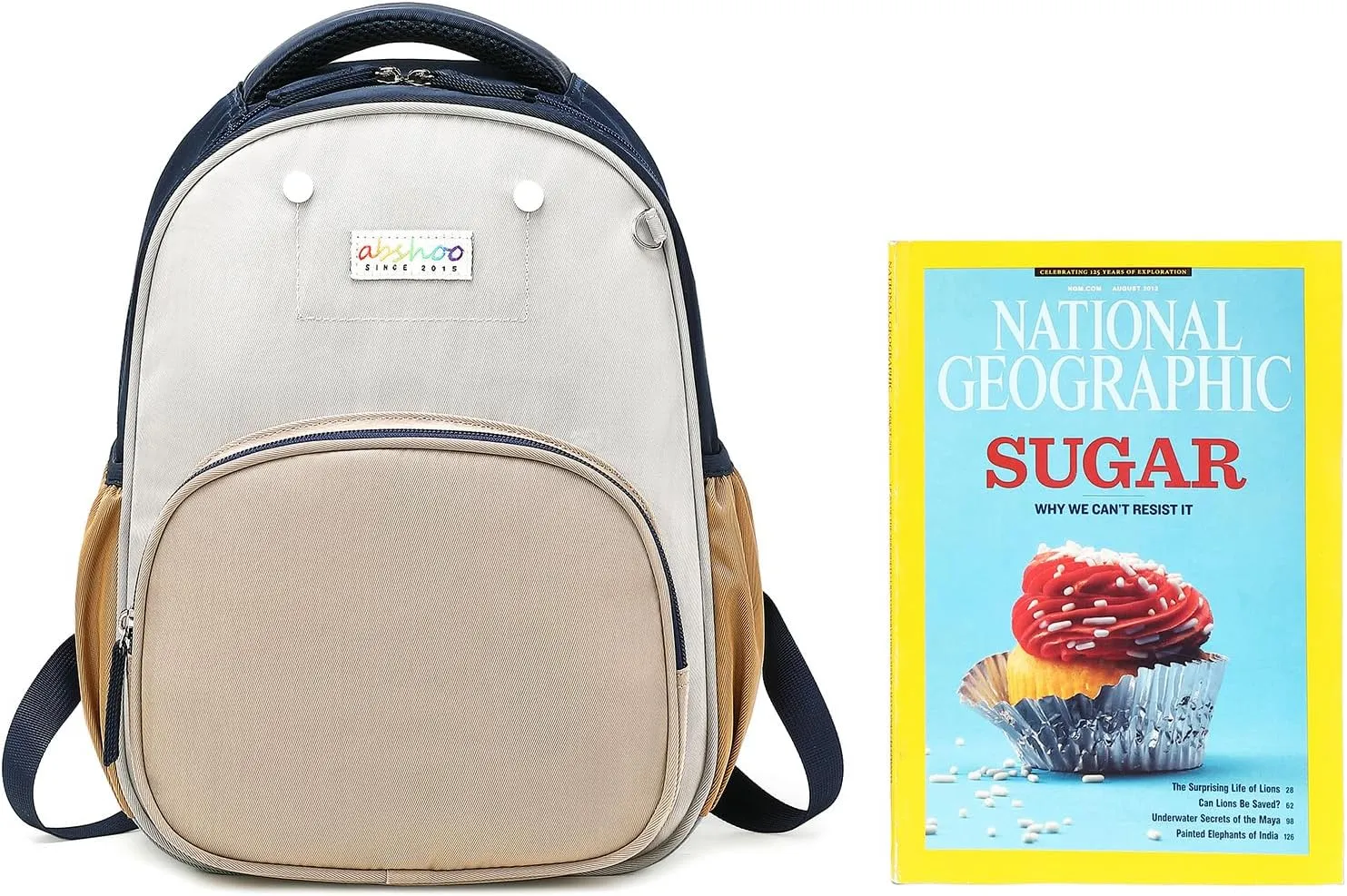 abshoo Toddler Backpacks for Boys Preschool Backpack Cute Kids Backpack for Boys (Grey and Brown)