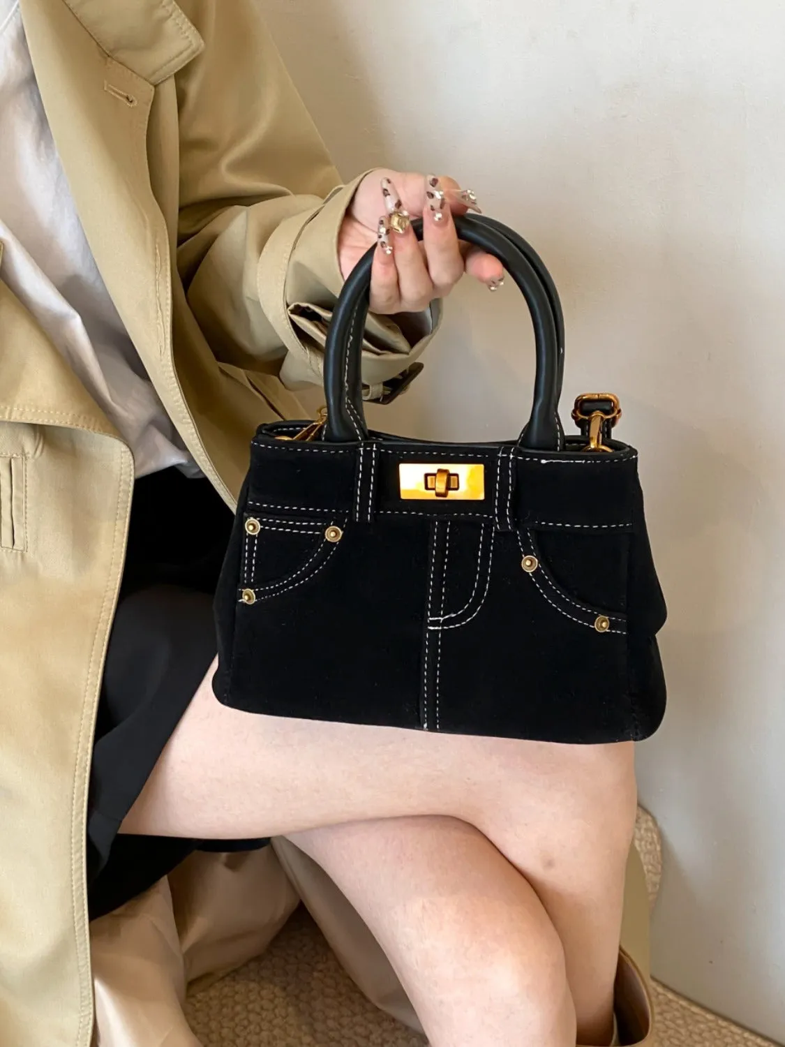Adjustable Strap Double-Use Handbag