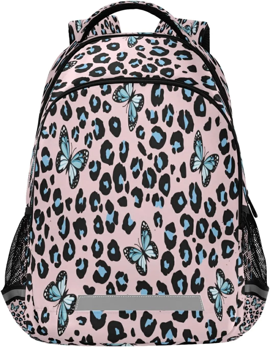 ALAZA Butterfly Leopard Cheetah Print Backpack For women Bookbag Travel Daypack