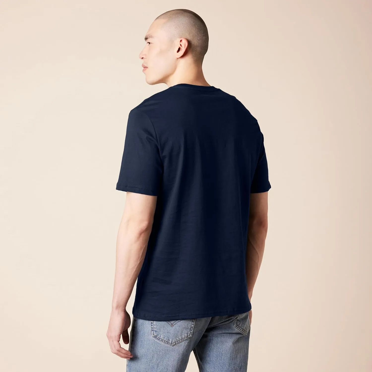 Amazon Essentials Men's T-Shirt Regular-Fit Short-Sleeve V-Neck (Available in Big & Tall), Pack of 2