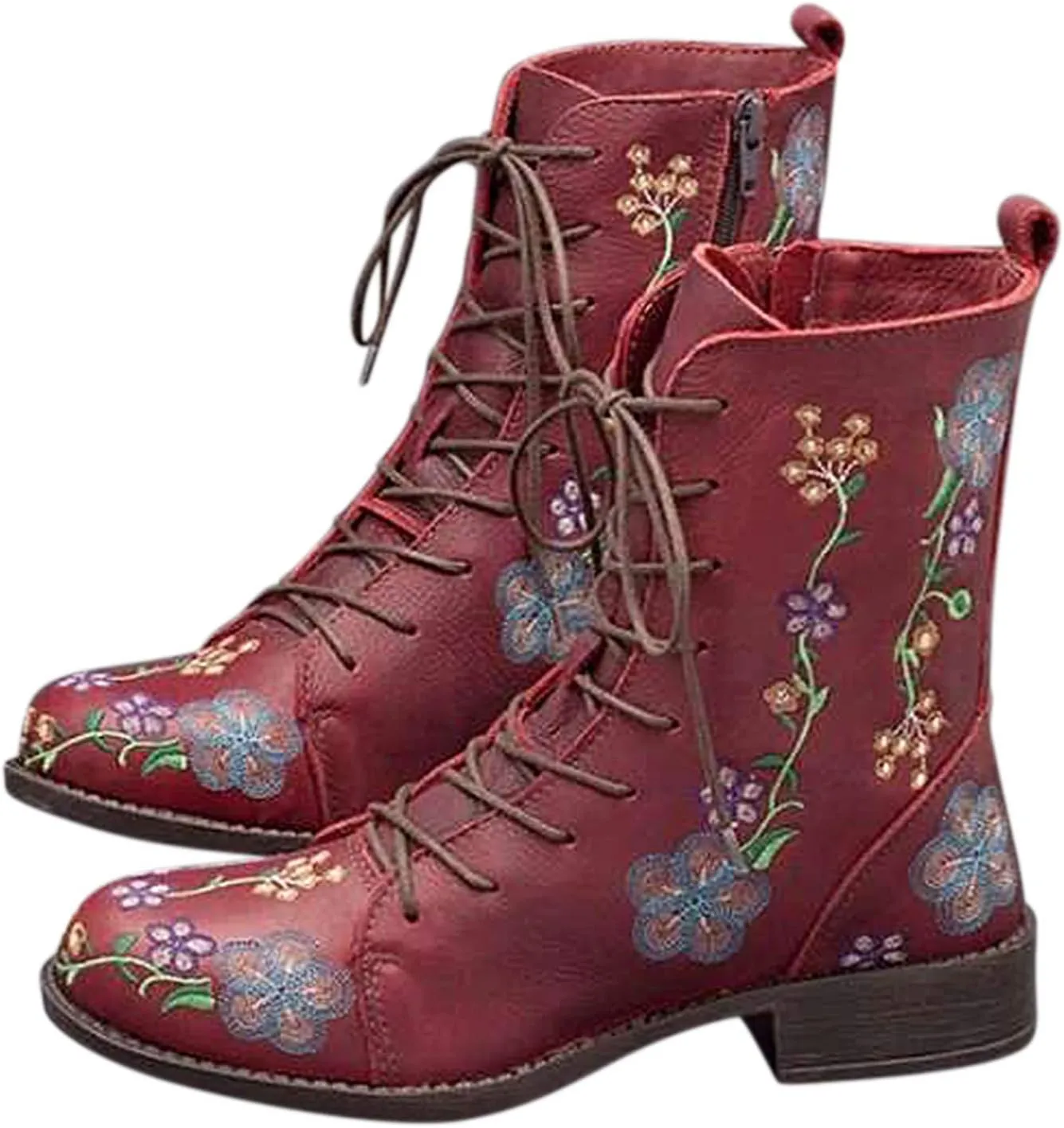 Ankle Cowboy Boots for Women Womens Fall Boots 2024 Gray Boots Heeled Combat Boots for Women Womens Ankle Boots Black Brown Ankle Boots for Women
