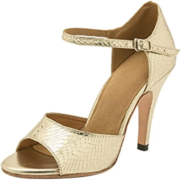 AOQUNFS Women's Latin Dance Shoes Open Toe Ballroom Salsa Tango Dance Performance Shoes