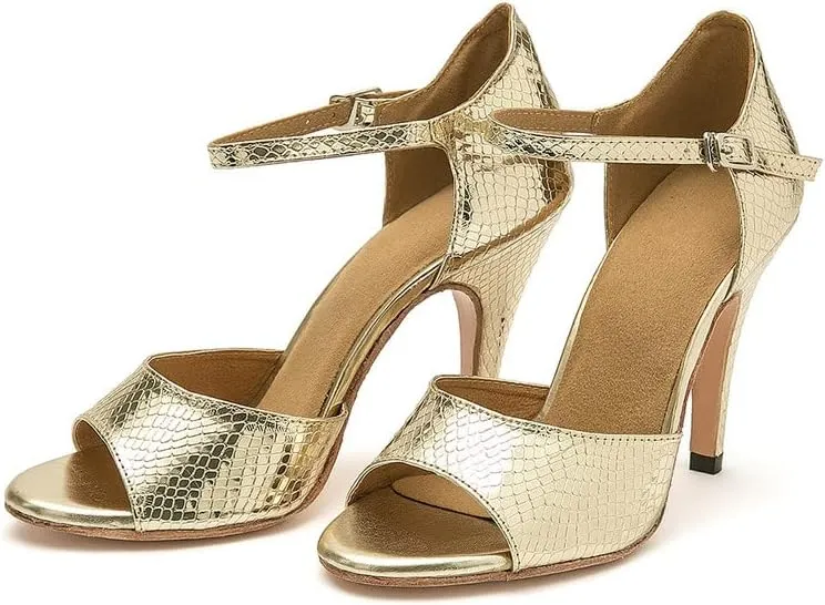 AOQUNFS Women's Latin Dance Shoes Open Toe Ballroom Salsa Tango Dance Performance Shoes
