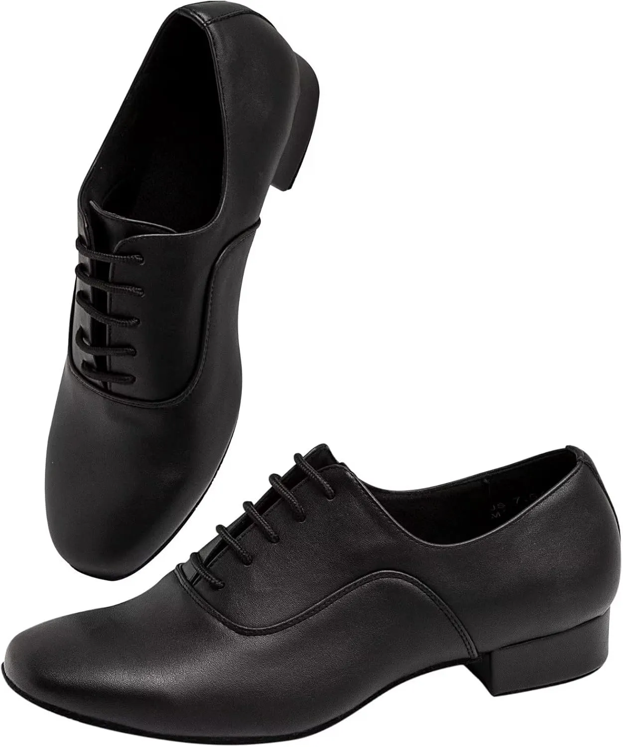 ARCLIBER Mens Dance Shoes Ballroom PU Leather Black Dancing Shoes for Men Sole Tango Salsa Latin
