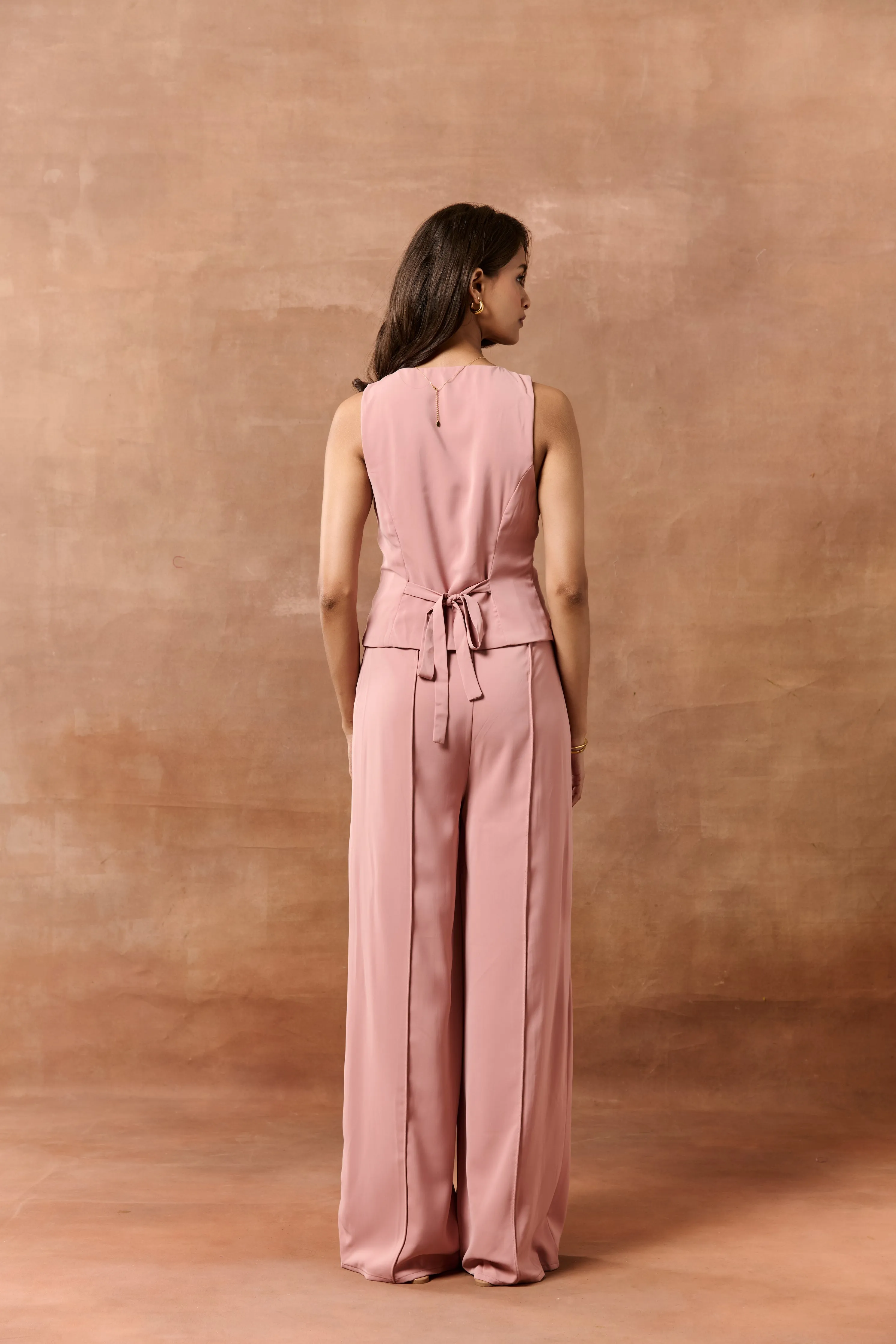 Ardis Mauve Longline Waistcoat
