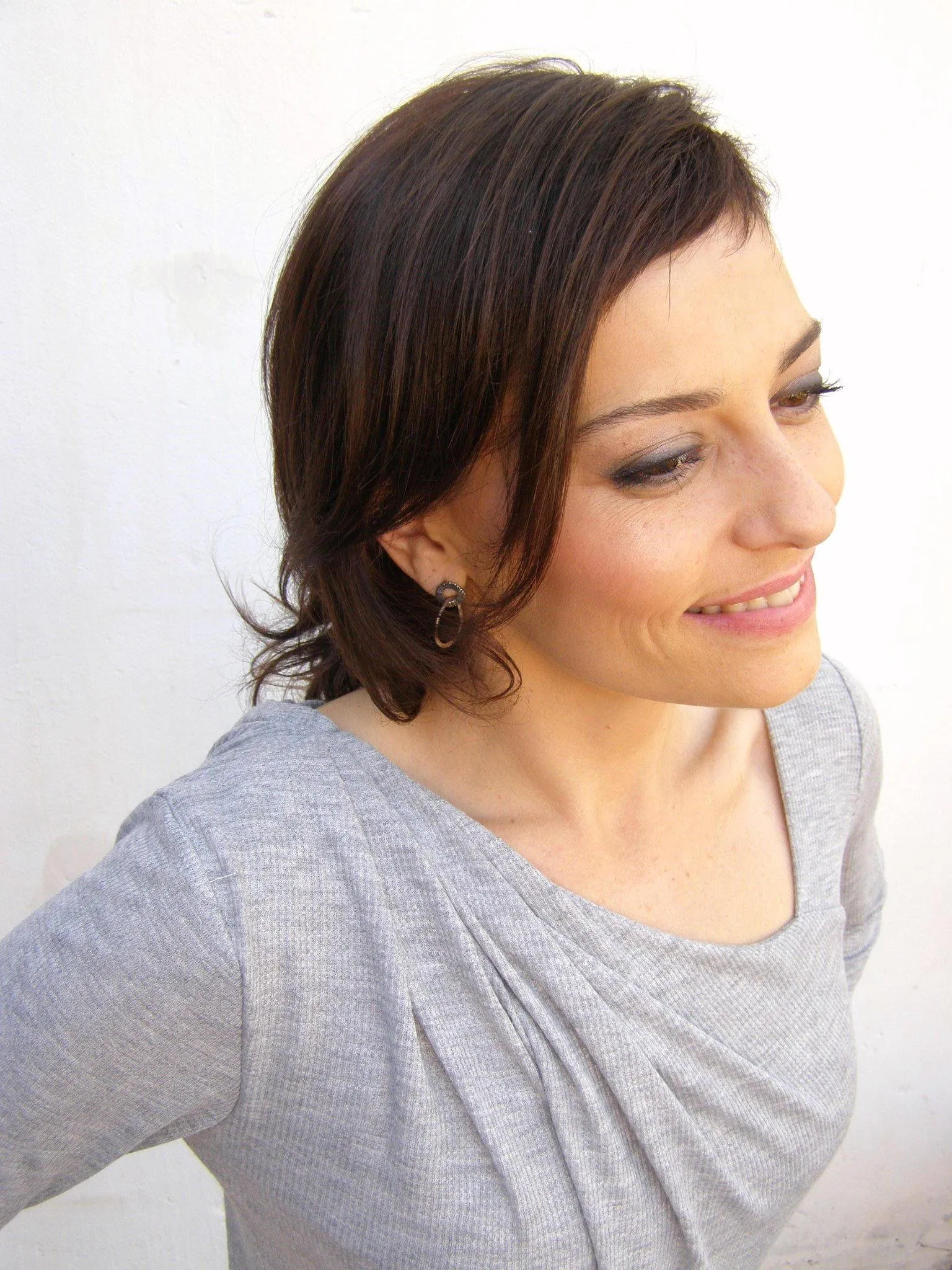 Asymmetrical Neckline Flutter Tunic