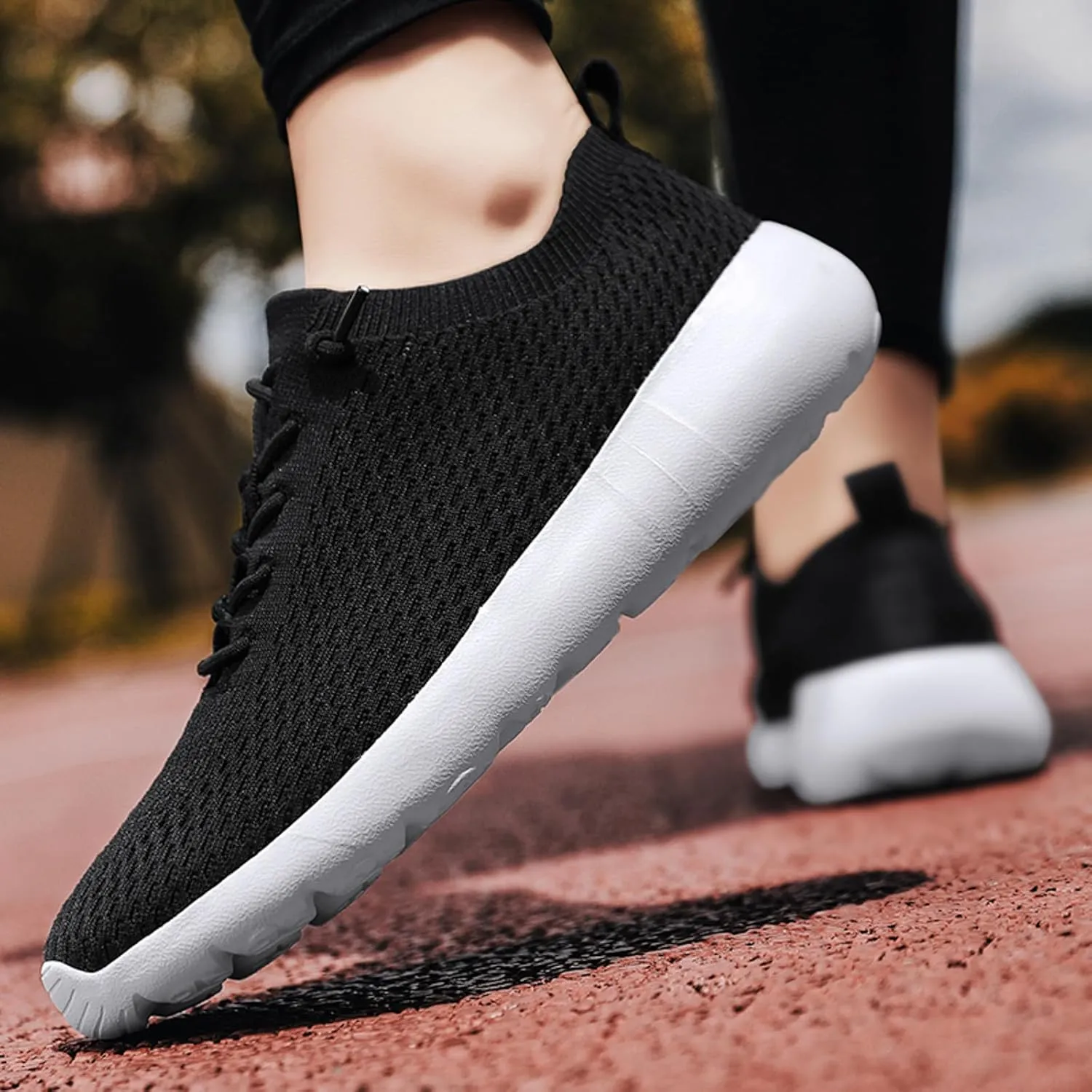 Athletic Fashion Sneakers for Men Comfortable Lightweight Casual Walking Shoe Hook and Loop Orthopedic Sneakers
