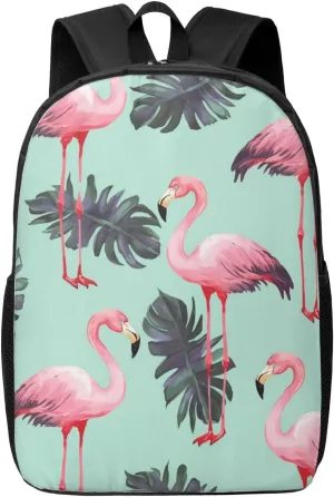 Backpack Travel Laptop Backpack for Men Women Tropical Flamingo Computer Backpacks 17 inch Casual Daypack