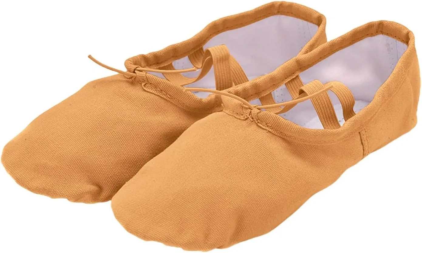 Ballet Shoes for Women Girls, Ballet Slipper Dance Shoes Stretch Canvas for Teen Adults Yoga Ethnic Toddler Sandals