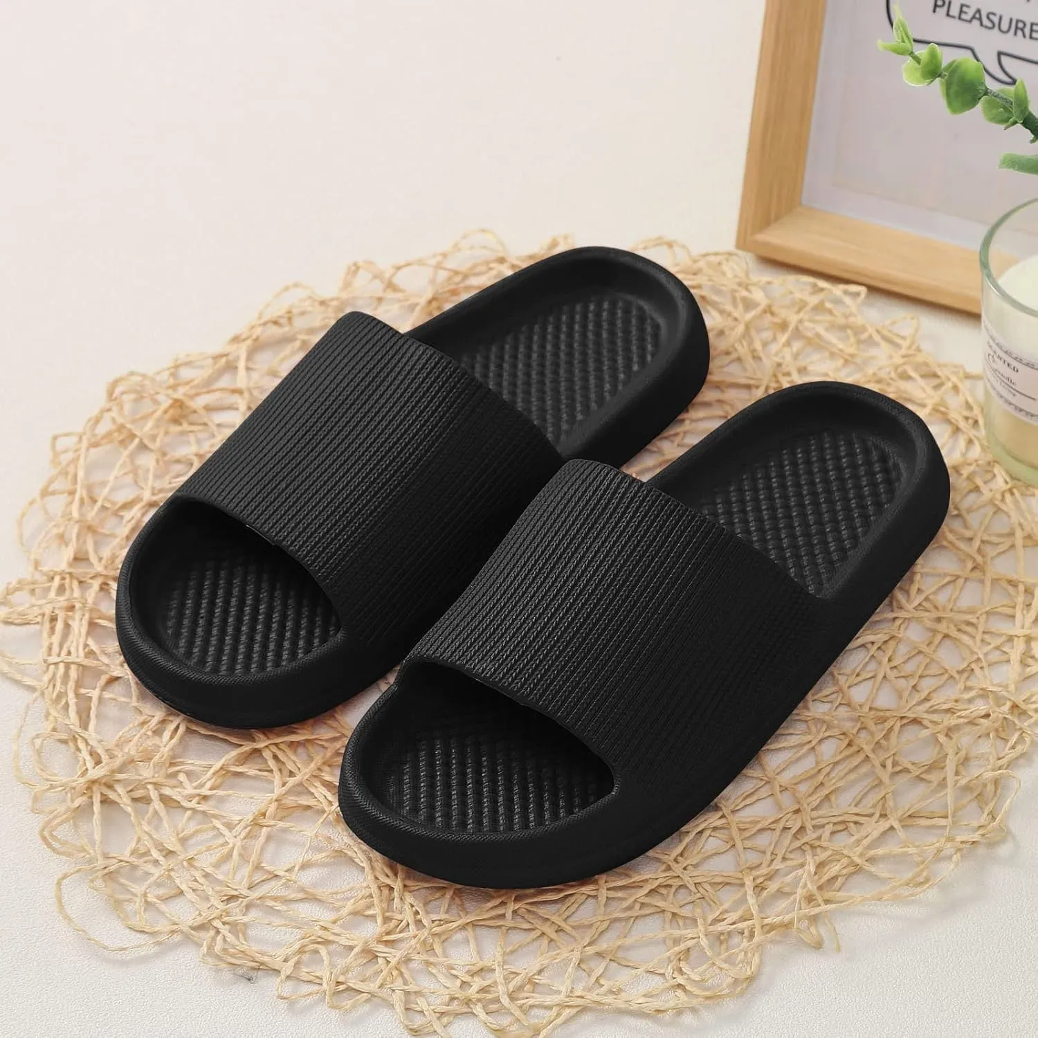 Bath Slippers Women Slides Shower Sandals Women's Slides Spa Slippers Ultra Comfort Non Slip Shower Sandals Indoor and Outdoor