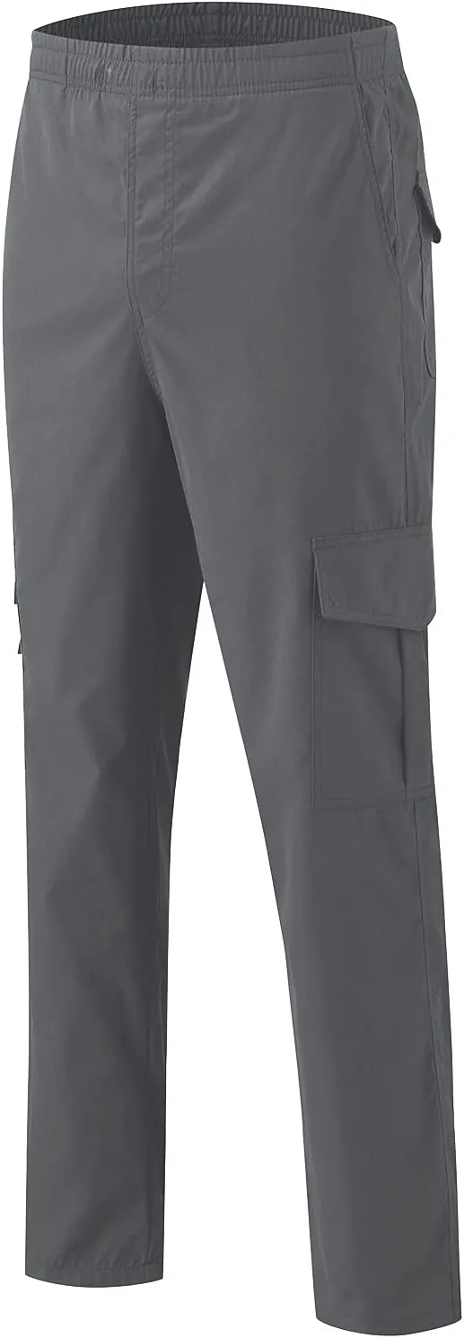 Big and Tall Cargo Pants for Men Sweatpants for Men Pant with Pockets Men's Heavyweight Fleece Cargo Sweatpants Men's