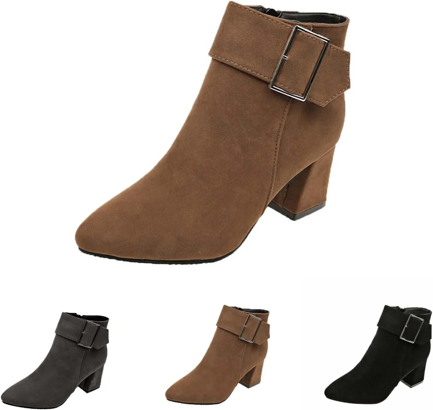 Black Booties for Women Ankle Rain Boots Going Out Boots for Women Women Wide Width Boots Black Ankle Boots with Heels White Booties Women Wide Width