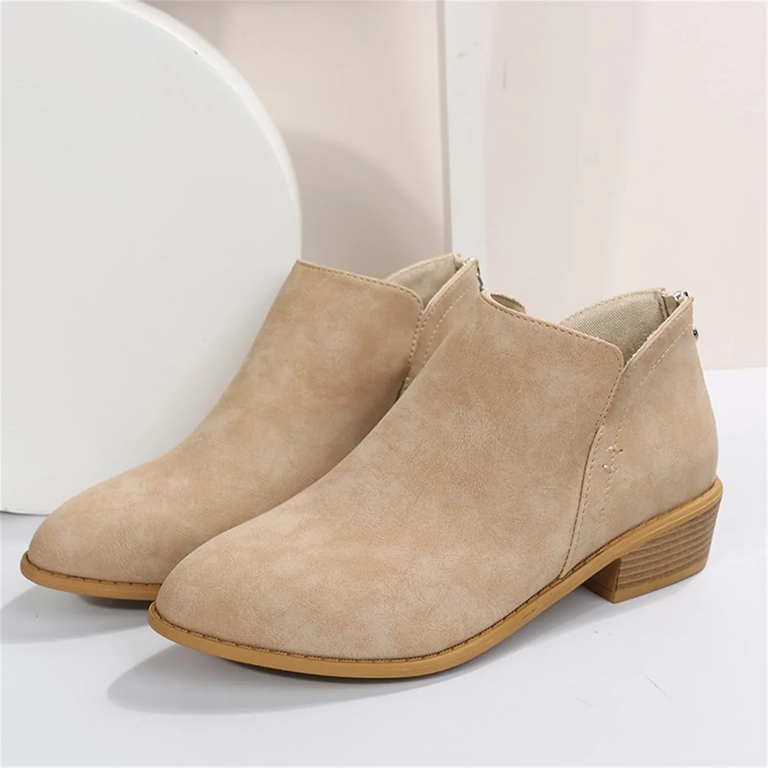 Black Booties for Women Botas Mujer Botas De Combate Para Mujer Beige Ankle Boots for Women Womens Ankle Boots Flat Dark Brown White Boots for Men