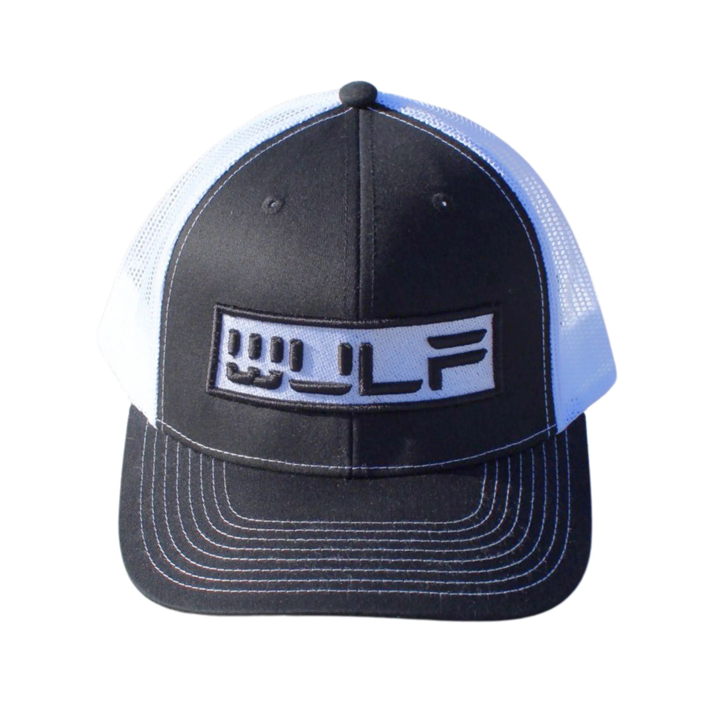Black with White WULF Logo - Snapback