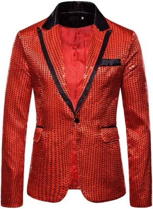 Blazers for Men Lapels Suit Casual Jacket Single-breasted Men's Printed Buckle Fashion Men's Coats Stylish Suit