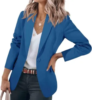 Blazers for Women Business Casual Fall Fashion 2024 Blazer Long Sleeve Open Front Blazer Work Office Suits Jacket