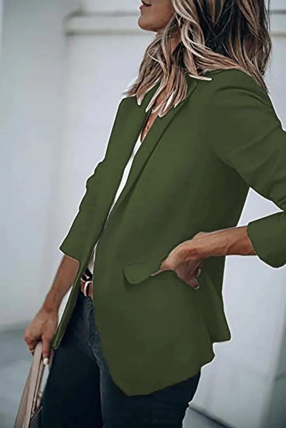Blazers for Women Business Casual Fall Fashion 2024 Blazer Long Sleeve Open Front Blazer Work Office Suits Jacket