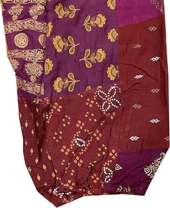 Bohemian Patchwork Harem Pant, Yoga Pants, Beach wear Pants, Casual Yoga Pants, Summer Gypsy Pants.