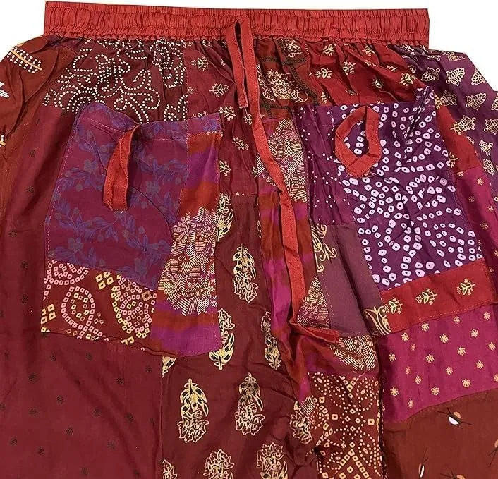 Bohemian Patchwork Harem Pant, Yoga Pants, Beach wear Pants, Casual Yoga Pants, Summer Gypsy Pants.