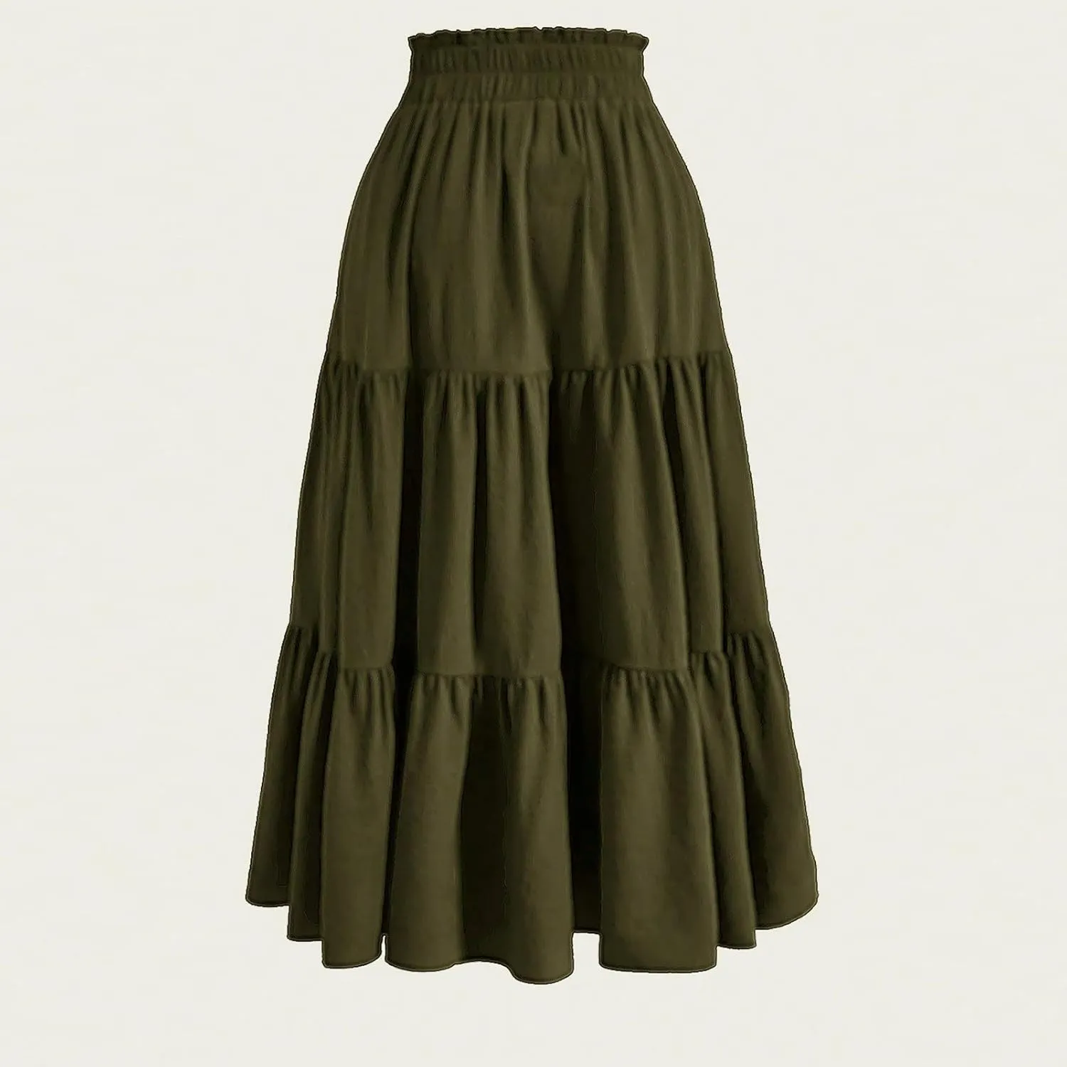 Boho Skirt Maxi Spring Flowy Boho Comfy Tiered Western Midi Skirt