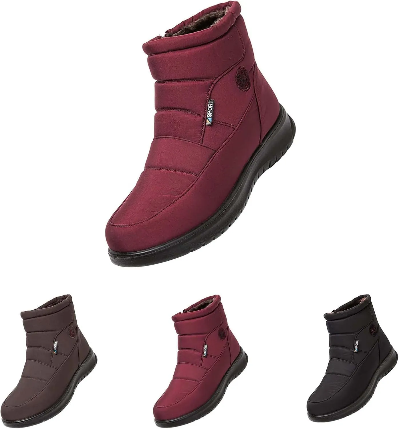 Botas De Invierno Para Mujer De Vestir Winter Dress Booties for Women 2024 Womens Warm Boots Womens Waterproof Winter Boots Womens Winter Boots Size 10 Wide Width Black of Friday Deals 2024