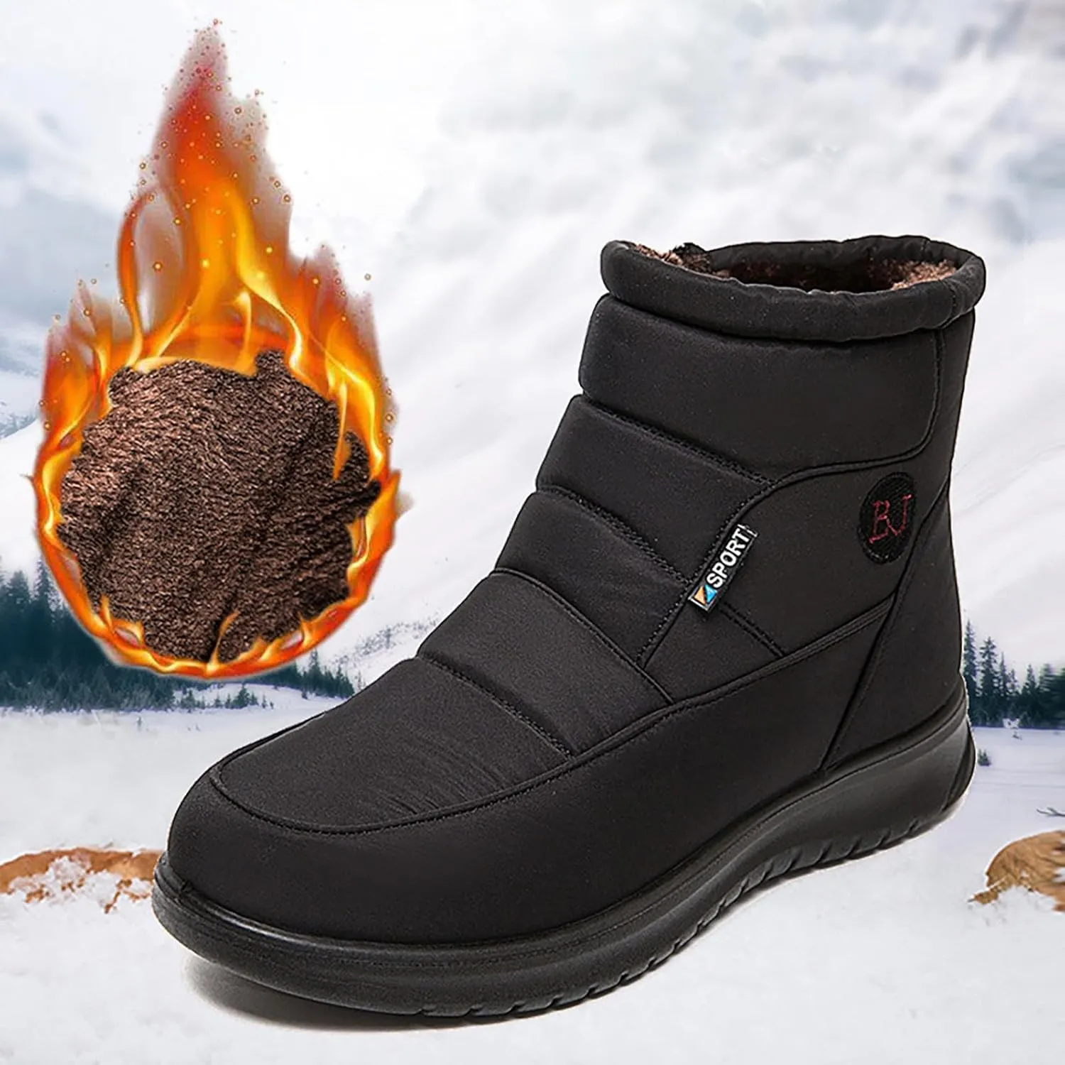Botas De Invierno Para Mujer De Vestir Winter Dress Booties for Women 2024 Womens Warm Boots Womens Waterproof Winter Boots Womens Winter Boots Size 10 Wide Width Black of Friday Deals 2024