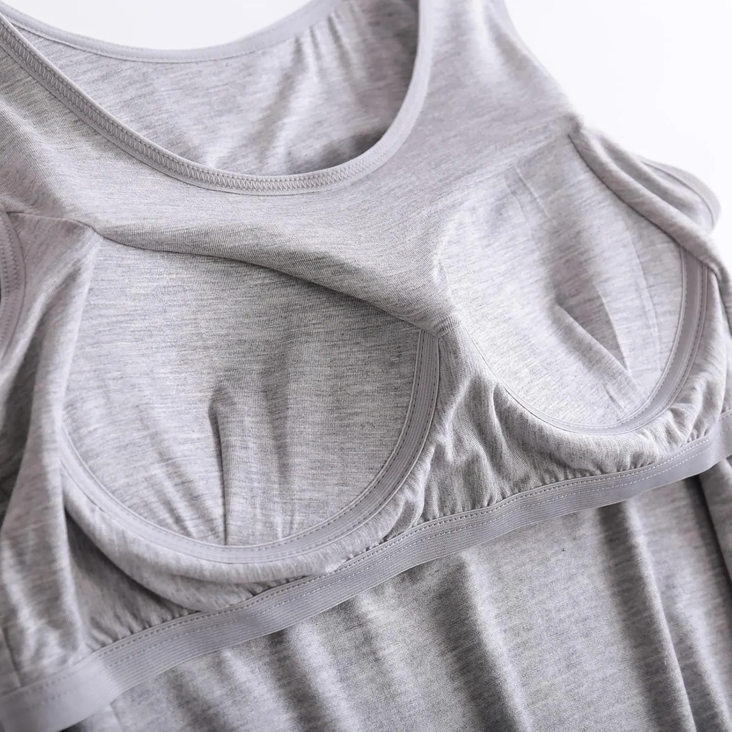 Built in Bra Tank Tops for Women Cotton Padded Womens Spaghetti Strap Camisole Plus Size Sports Bras