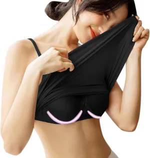 Built in Bra Tank Tops for Women Tank Tops with Built in Bras Camisole Tops for Women Cotton Pads Adjustable Straps