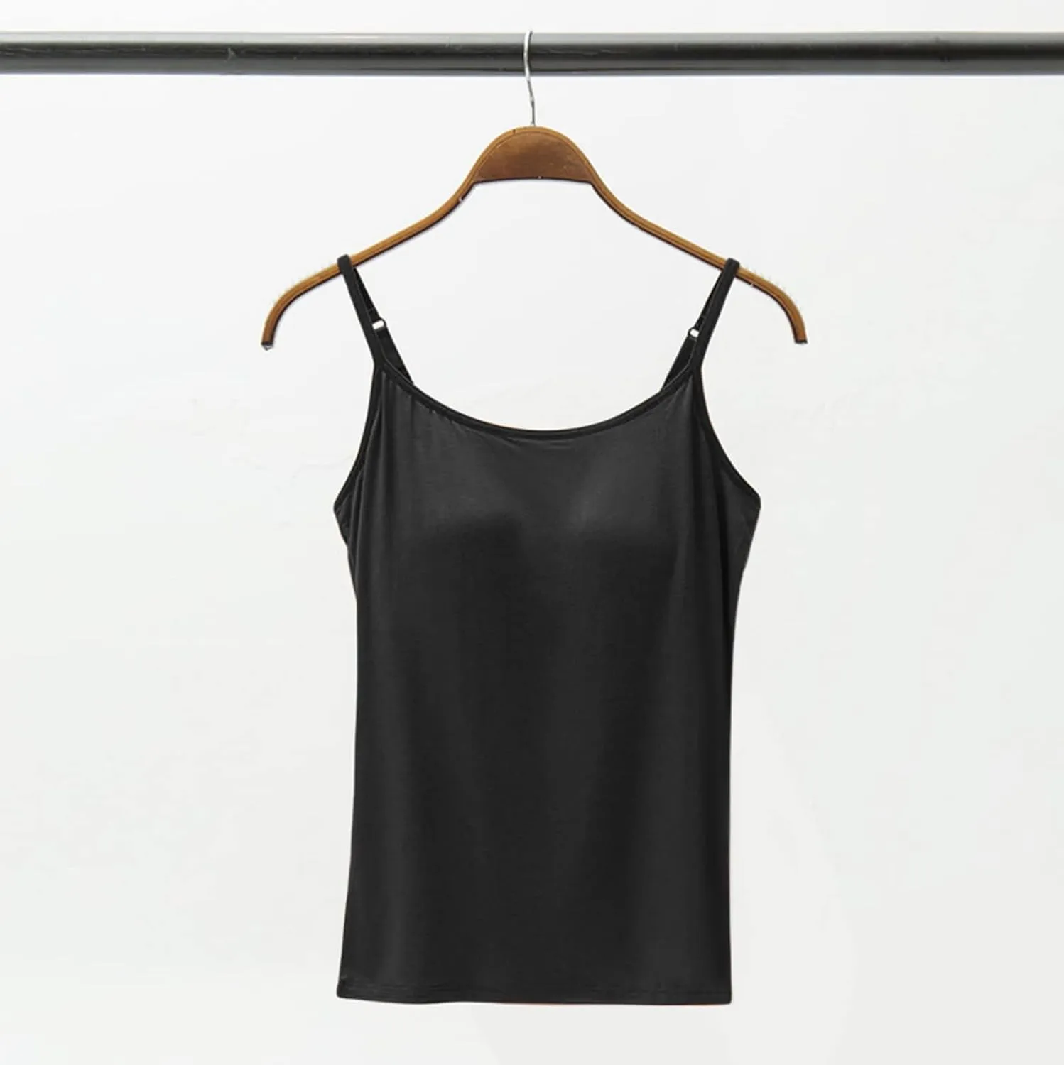 Camisole Tops for Women Built in Bra Plus Size Padded Tank Tops Camisole Spaghetti Strap Workout Athletic Tanktops