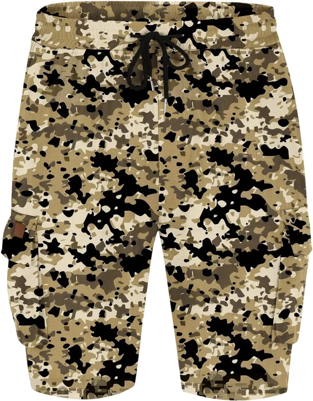 Camo Straight Leg Basic Cargo Shorts for Mens Fall Summer Loose Fit Trousers Pants Shorts Mens 2025 Y2K