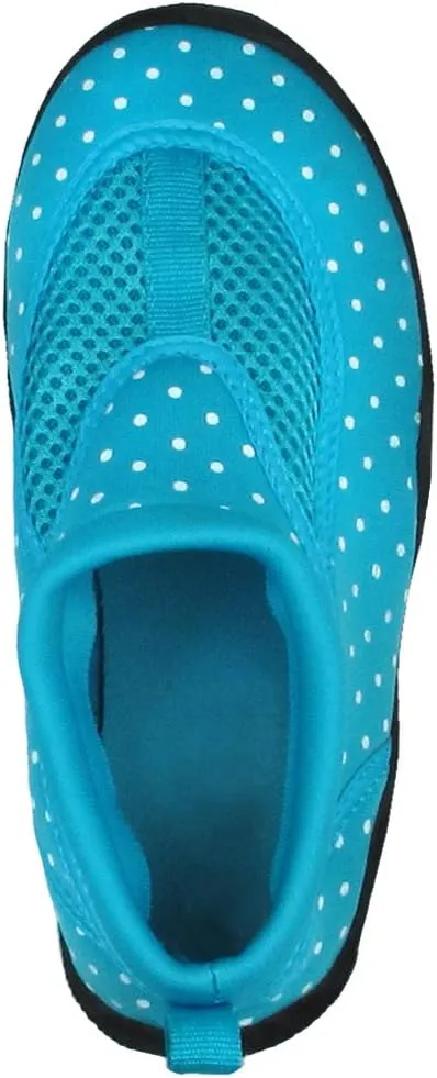 Capelli New York Neoprene & Mesh with Dots Girls Aqua Shoes Pink Combo 10/11