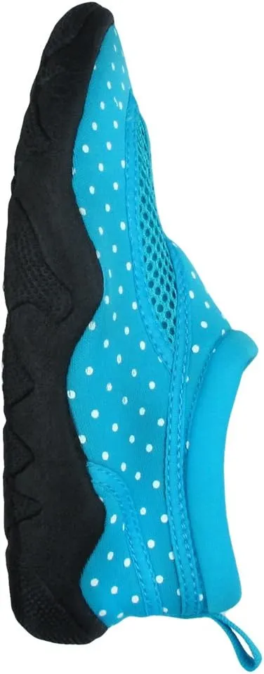 Capelli New York Neoprene & Mesh with Dots Girls Aqua Shoes Pink Combo 10/11