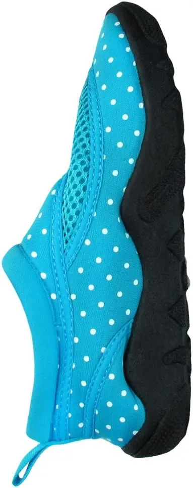 Capelli New York Neoprene & Mesh with Dots Girls Aqua Shoes Pink Combo 10/11